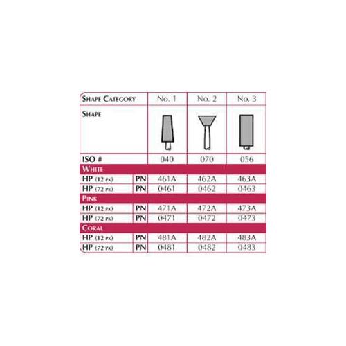Shofu Dental 481A Lab Series #1 Handpiece HP Coral Stones Mounted Points 12/Pk Shofu Dental 481A Lab Series #1 Handpiece HP Coral Stones Mounted Points 12/Pk